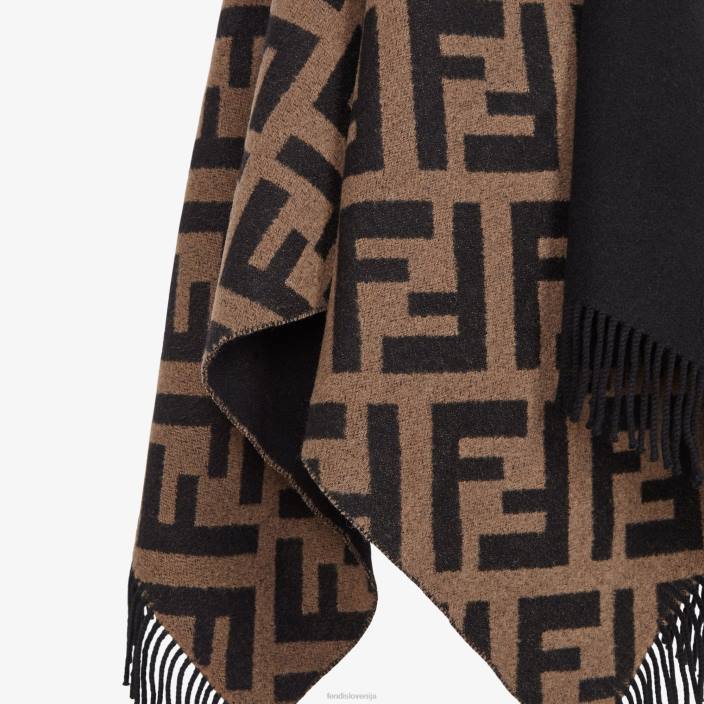 ženske pončo iz volne in kašmirja večbarvna Fendi dodatki Z68L272