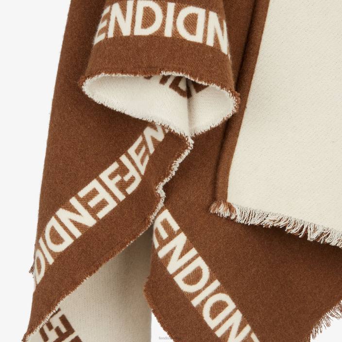 ženske volneni pončo siva Fendi dodatki Z68L50