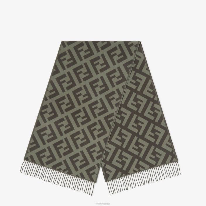 ženske šal iz kašmirja zelena Fendi dodatki Z68L454