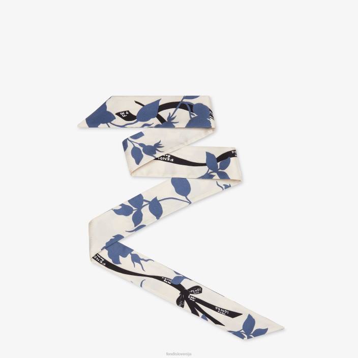 ženske bando iz organske svile modra Fendi dodatki Z68L215