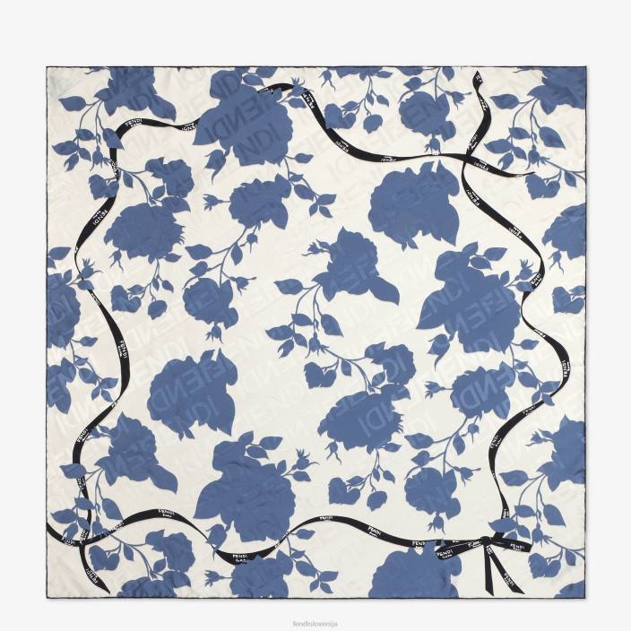 ženske folard iz organske svile modra Fendi dodatki Z68L218