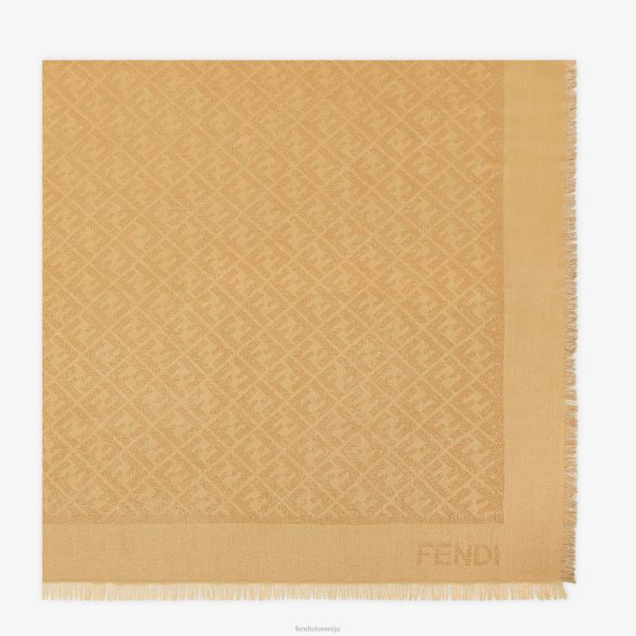 ženske lurex šal bež Fendi dodatki Z68L130