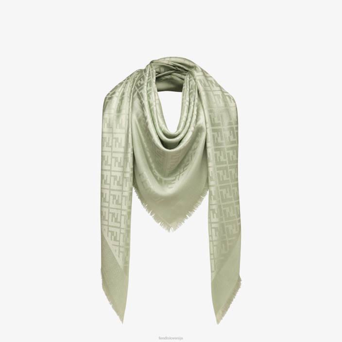 ženske lurex šal zelena Fendi dodatki Z68L203