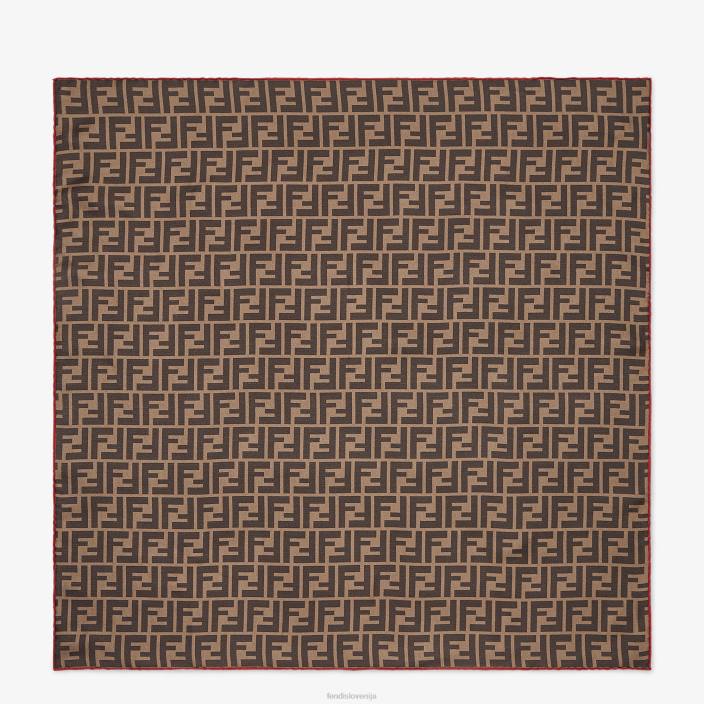 ženske multisilk folard rjav Fendi dodatki Z68L64