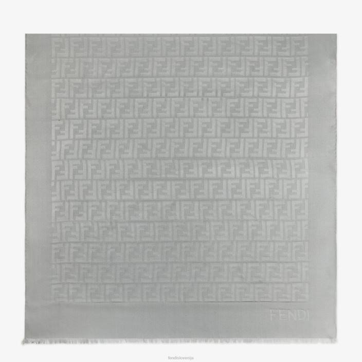 ženske svilena štola siva Fendi dodatki Z68L257