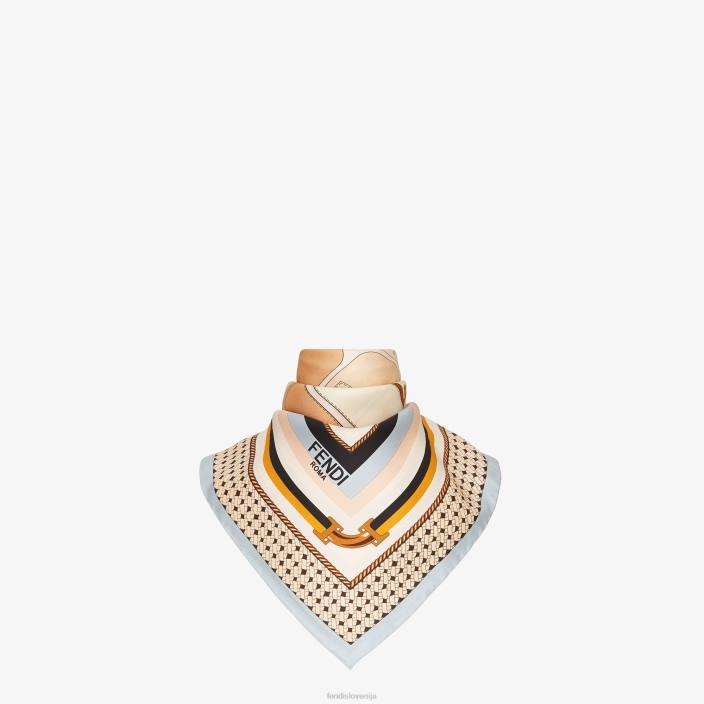 ženske svileni volan svetlo modra Fendi dodatki Z68L480