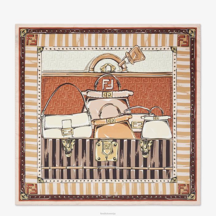 ženske svileni volan večbarvna Fendi dodatki Z68L23