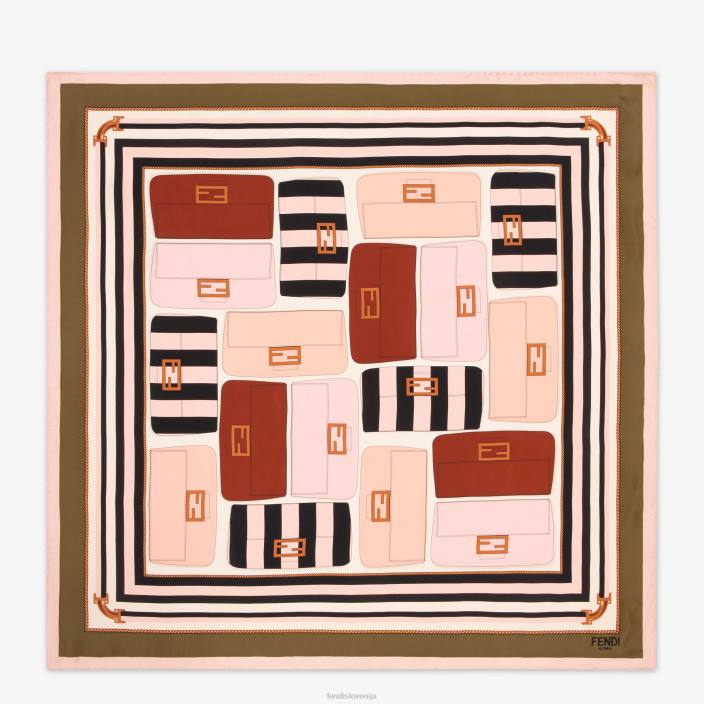 ženske svileni volan večbarvna Fendi dodatki Z68L469