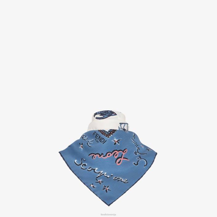 ženske tiskan svileni funard večbarvna Fendi dodatki Z68L121