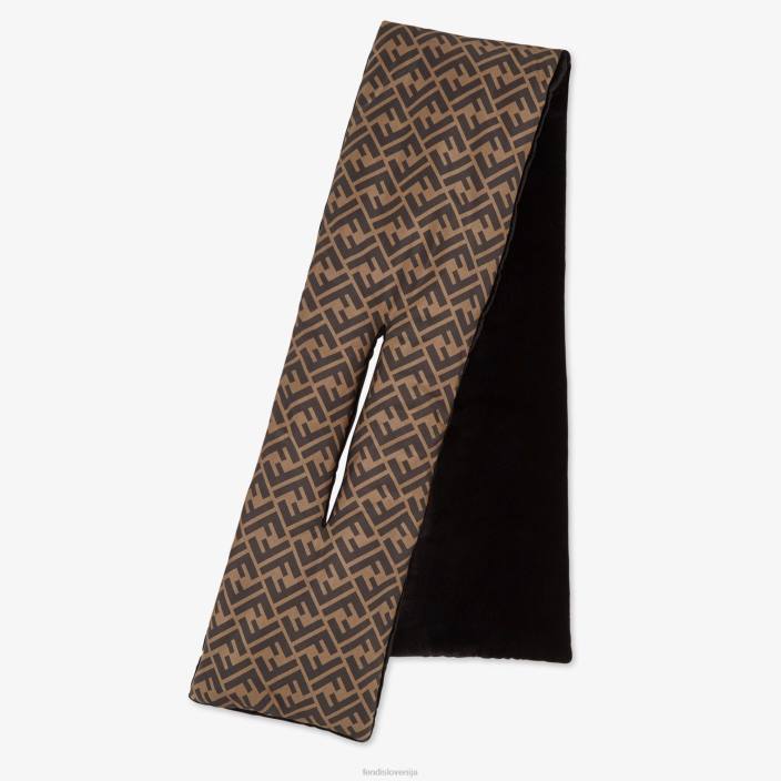 ženske večkolonilonski ovratnik rjav Fendi dodatki Z68L510