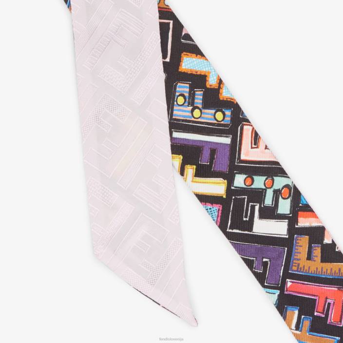 ženske večsvilen bando Črna Fendi dodatki Z68L468