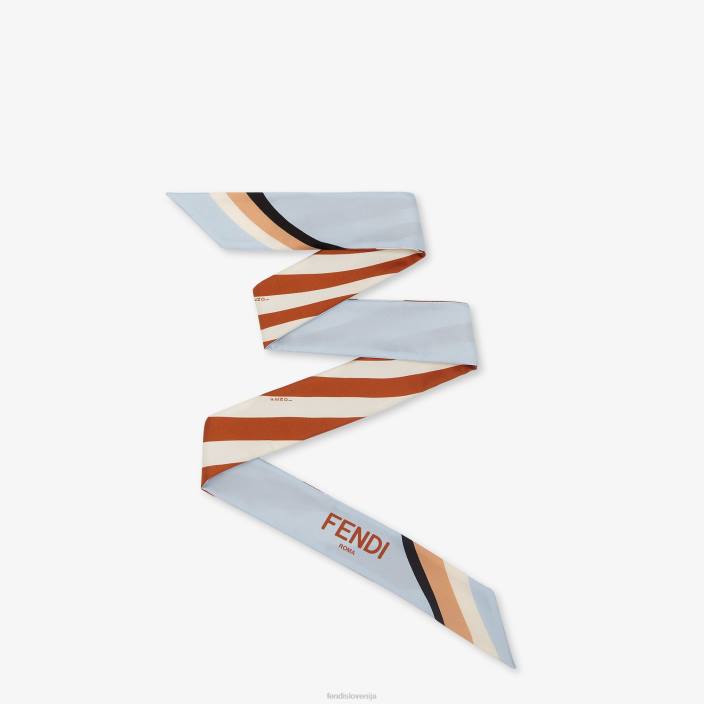 ženske zavit svileni bando svetlo modra Fendi dodatki Z68L495