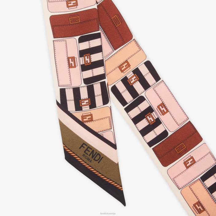 ženske zavit svileni bando večbarvna Fendi dodatki Z68L455