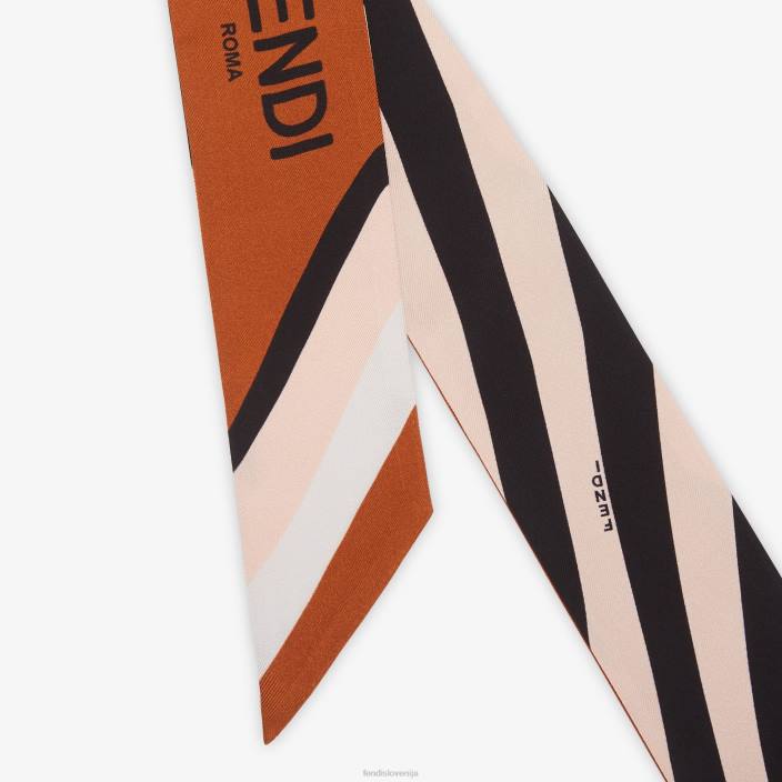 ženske zavit svileni bando večbarvna Fendi dodatki Z68L467