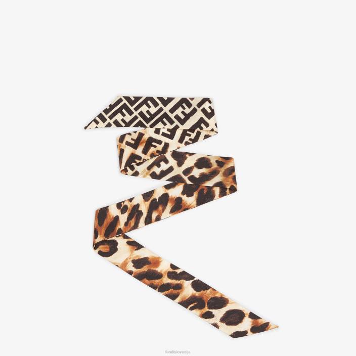 ženske zavit svileni bando večbarvna Fendi dodatki Z68L472