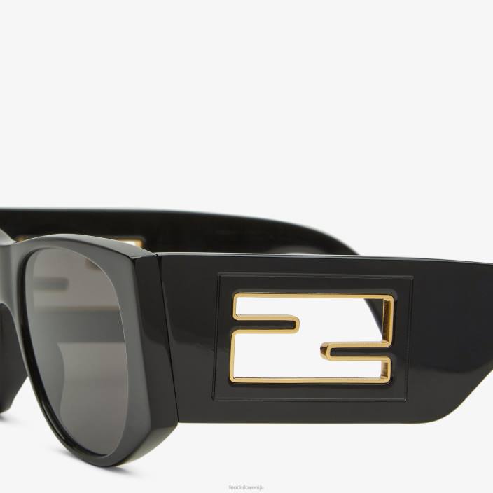 ženske baguette acetatna sončna očala rjav Fendi dodatki Z68L17