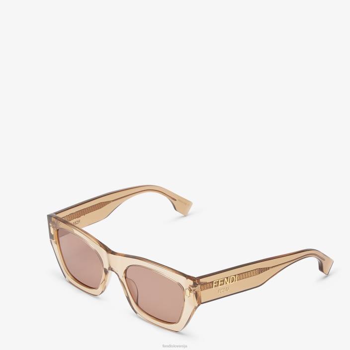 ženske sončna očala iz roma acetata bež Fendi dodatki Z68L141