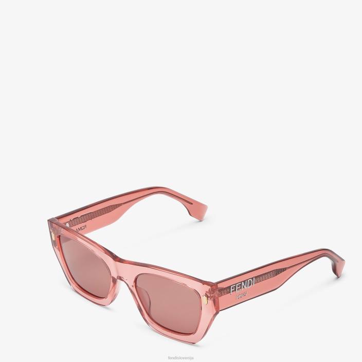 ženske sončna očala iz roma acetata roza Fendi dodatki Z68L142
