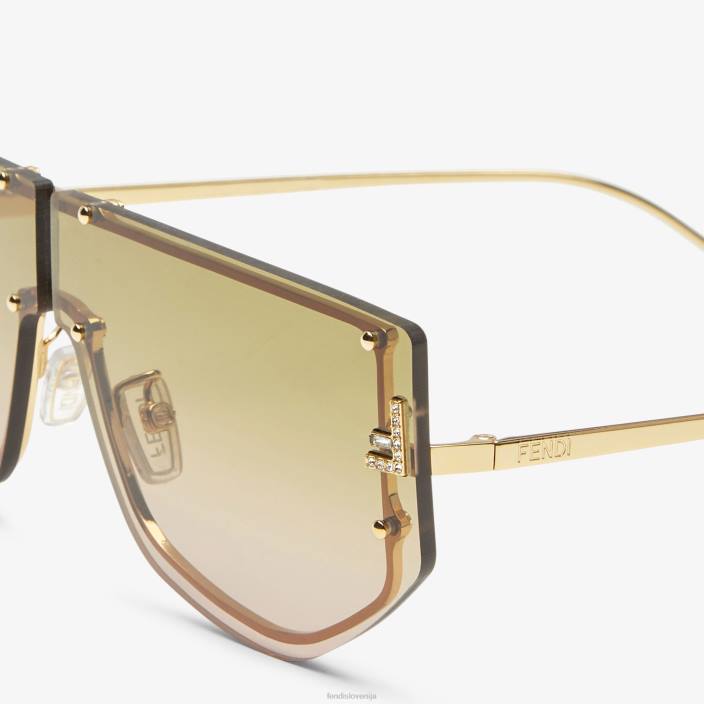 ženske sončna očala shield z dvobarvnimi gradientnimi stekli moda Fendi dodatki Z68L205