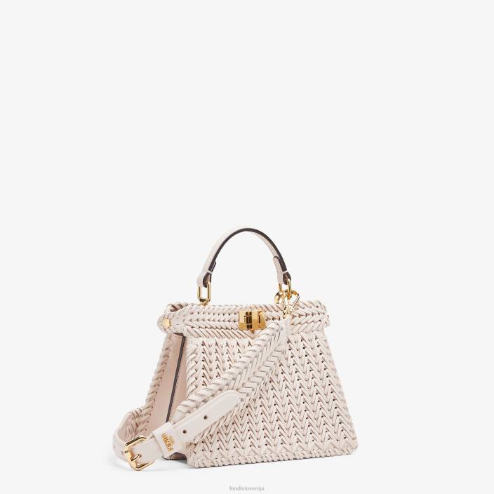 ženske usnjen naramni pas bela Fendi dodatki Z68L189