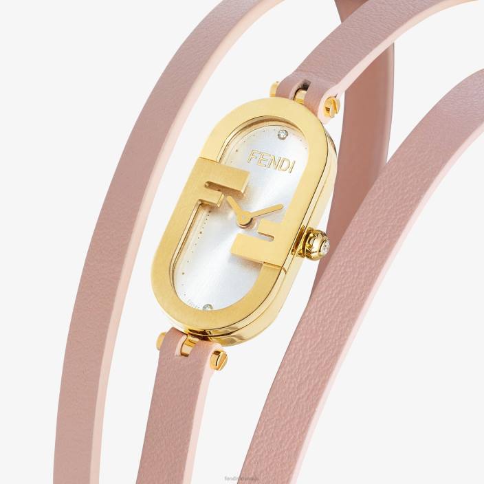 ženske 14,80 x 28,30 mm - ovalna ura z logotipom o'lock roza Fendi dodatki Z68L316