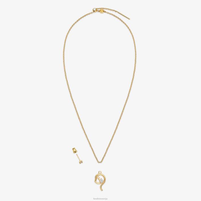 ženske devica set zlato Fendi nakit Z68L1638