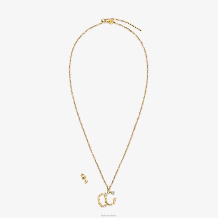 ženske gemini set zlato Fendi nakit Z68L1635