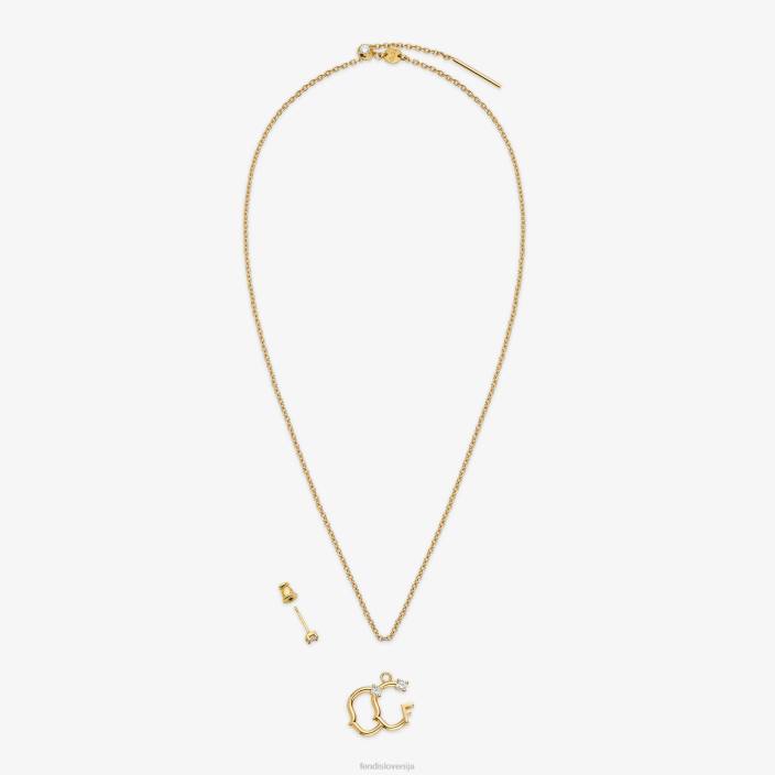 ženske gemini set zlato Fendi nakit Z68L1635