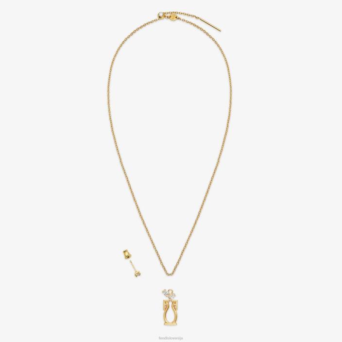 ženske set za vodnarja zlato Fendi nakit Z68L1641