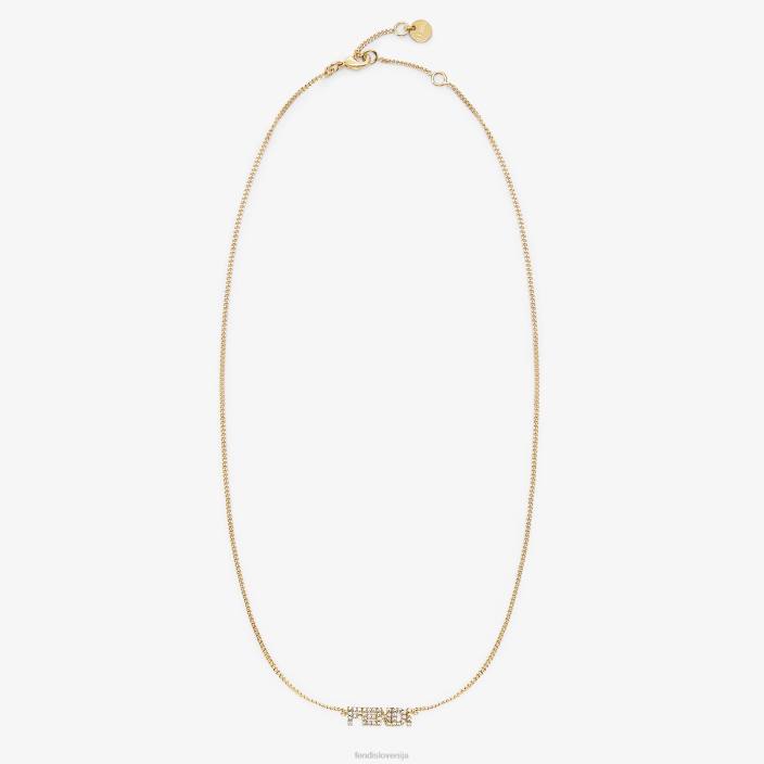 ženske značilna ogrlica zlato Fendi nakit Z68L1774