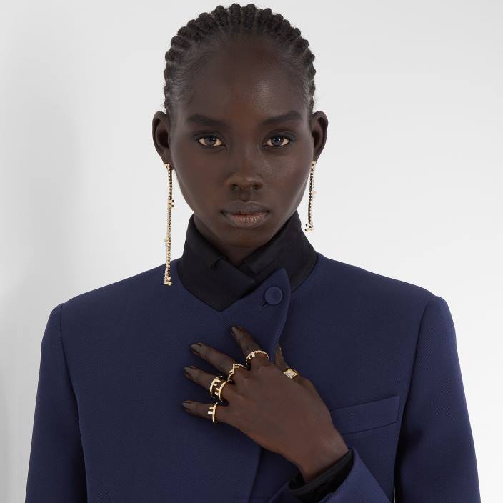 ženske prstani zlato Fendi nakit Z68L1721