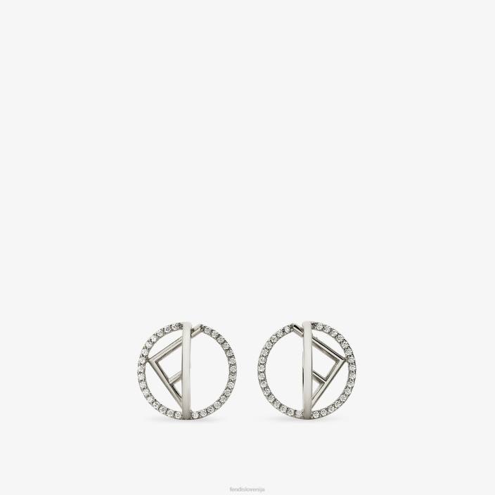 ženske f so uhani srebro Fendi nakit Z68L1682