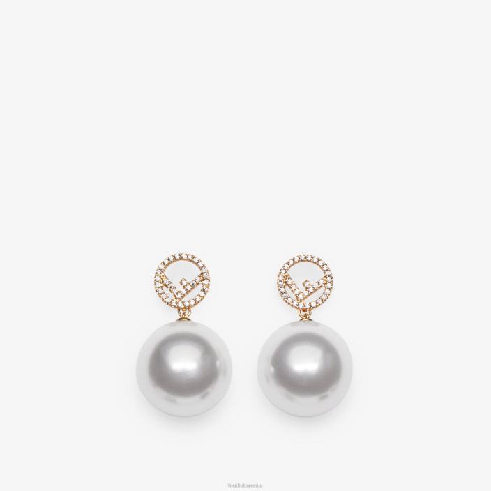 ženske f so uhani zlato Fendi nakit Z68L1754