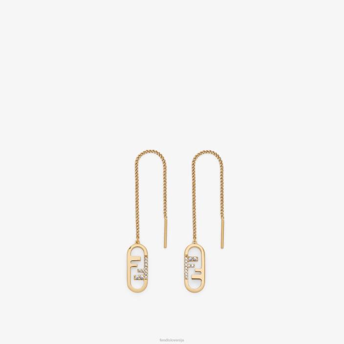 ženske o'lock uhani zlato Fendi nakit Z68L1703