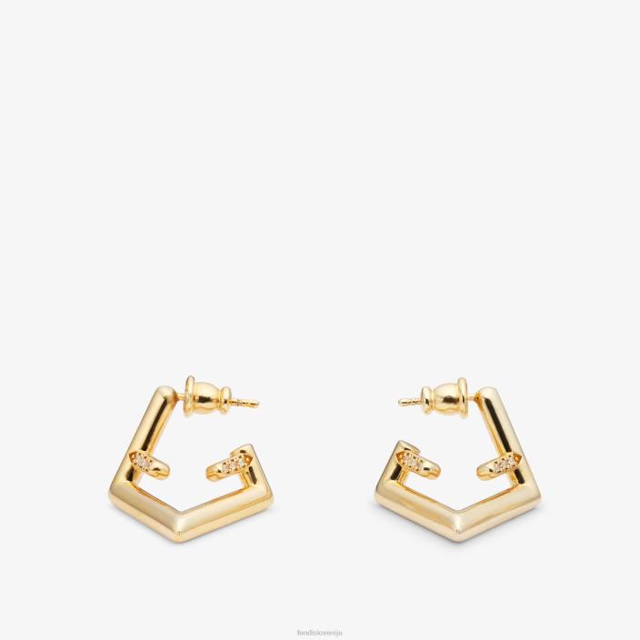 ženske prvi uhani srebro Fendi nakit Z68L1689