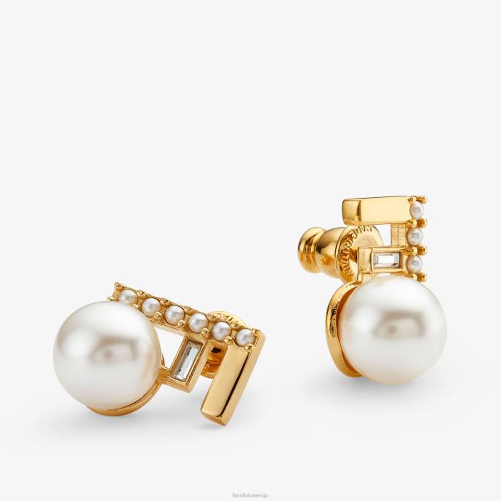 ženske prvi uhani zlato Fendi nakit Z68L1714