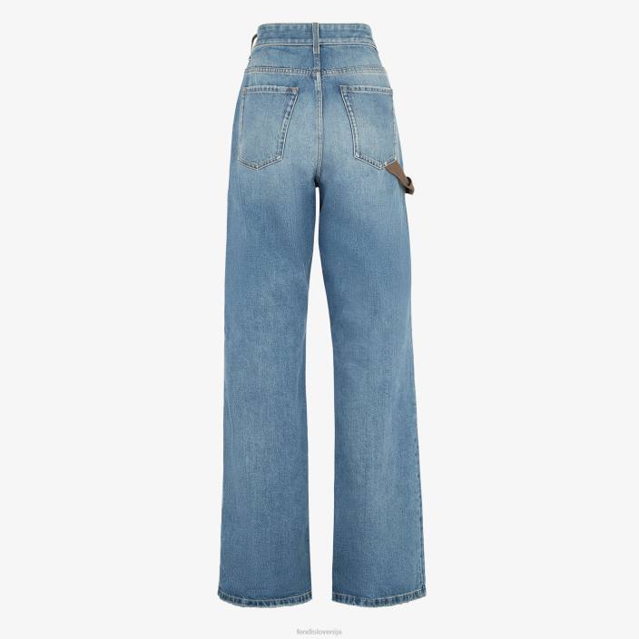 ženske denim hlače modra Fendi oblačila Z68L1095