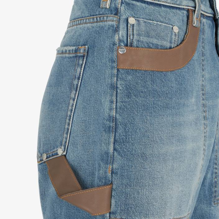 ženske denim hlače modra Fendi oblačila Z68L1095