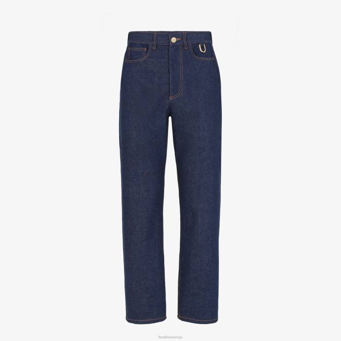 ženske denim hlače modra Fendi oblačila Z68L1195