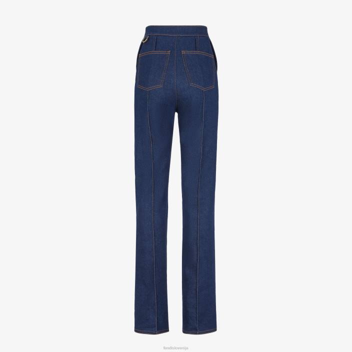 ženske denim hlače modra Fendi oblačila Z68L1196