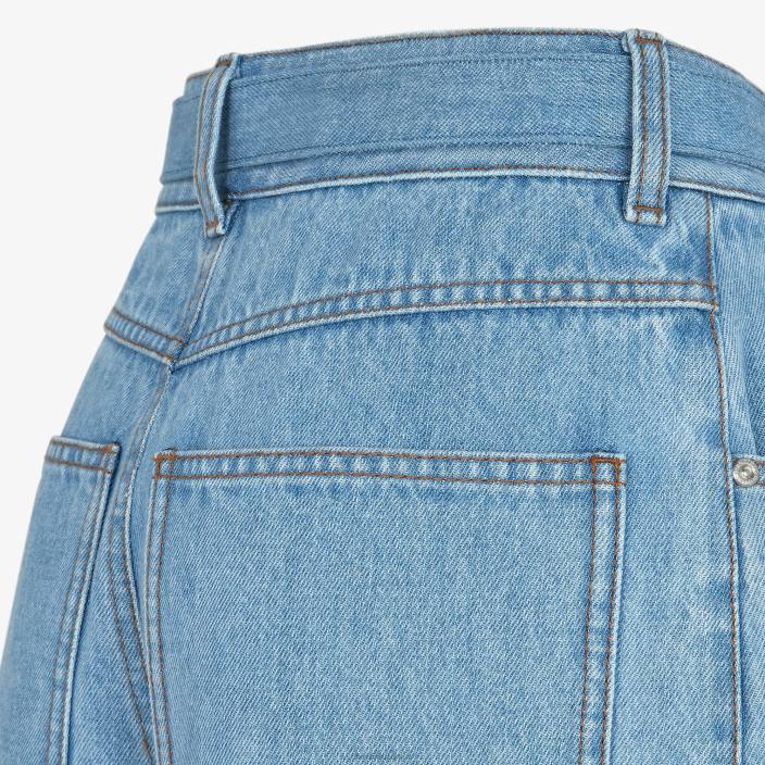 ženske denim hlače modra Fendi oblačila Z68L937