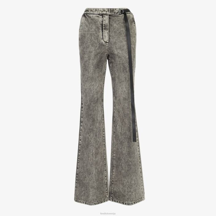 ženske denim hlače Črna Fendi oblačila Z68L1098