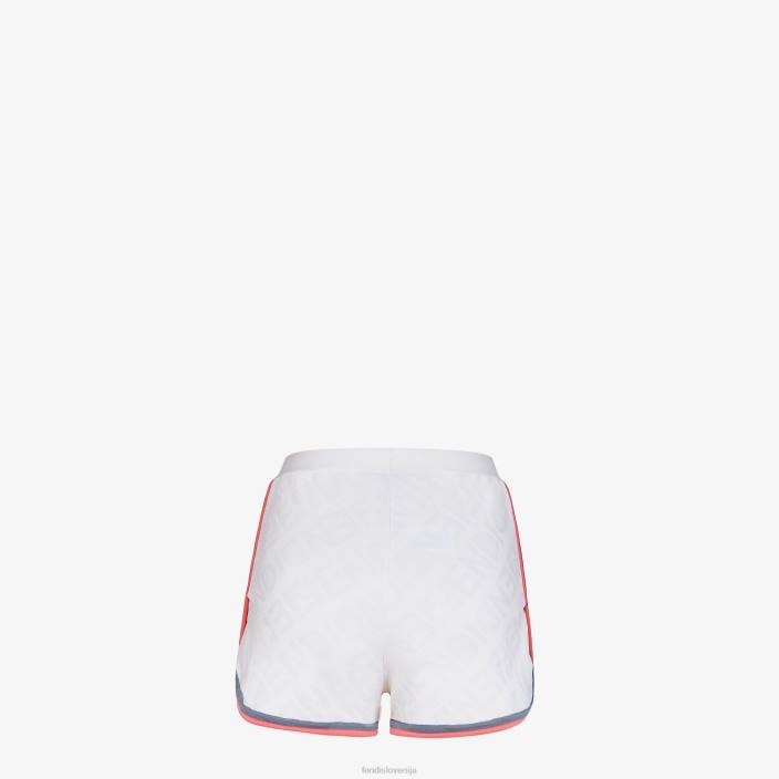 ženske kratke hlače iz viskoze bela Fendi oblačila Z68L1036