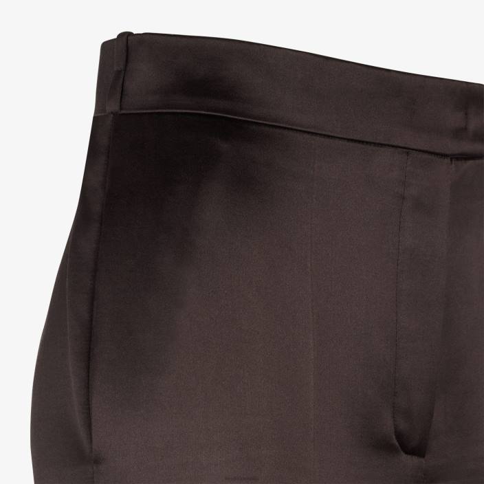 ženske satenaste hlače vojvodinje rjav Fendi oblačila Z68L998