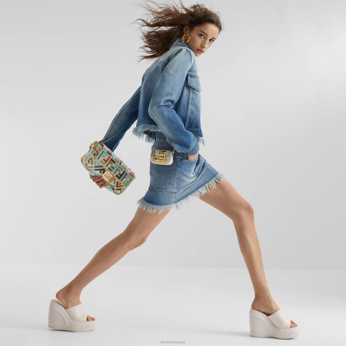 ženske Denim jakna modra Fendi oblačila Z68L1092