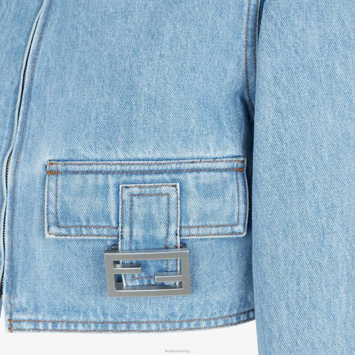 ženske Denim jakna modra Fendi oblačila Z68L938