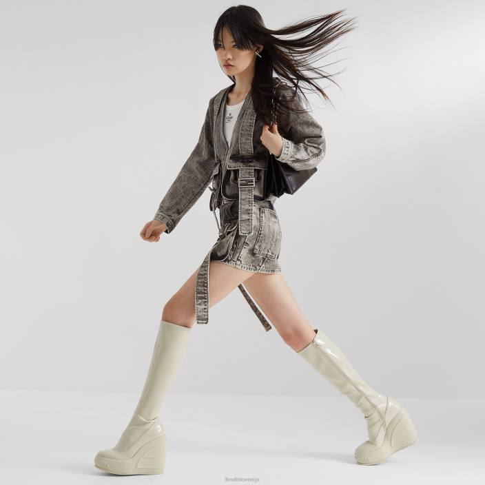 ženske Denim jakna Črna Fendi oblačila Z68L1062