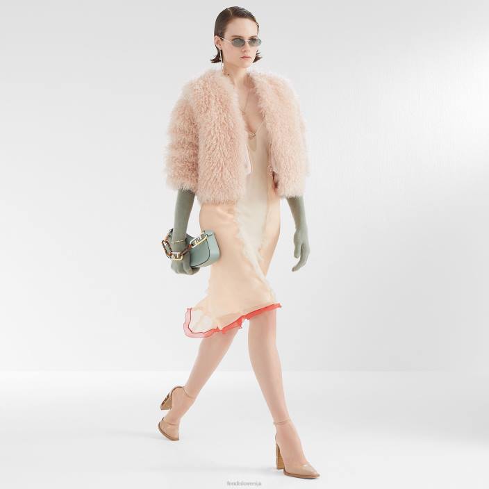 ženske bleda jakna iz moherja roza Fendi oblačila Z68L1227