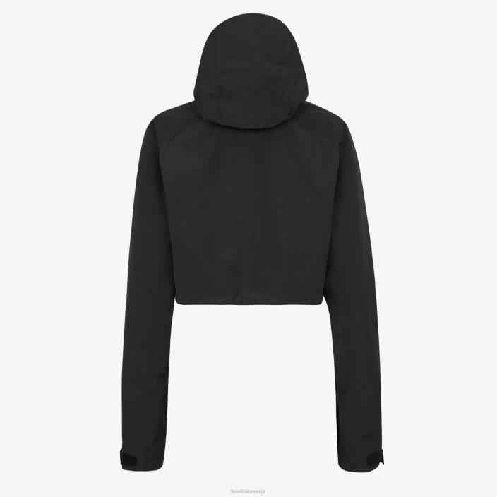 ženske najlonska vetrovka Črna Fendi oblačila Z68L1097