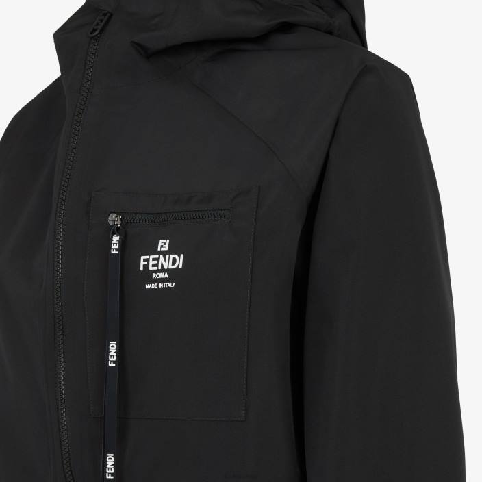ženske najlonska vetrovka Črna Fendi oblačila Z68L1097